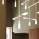 Suspenders LED 242 inch Satin Black Pendant Ceiling Light, Multi-light