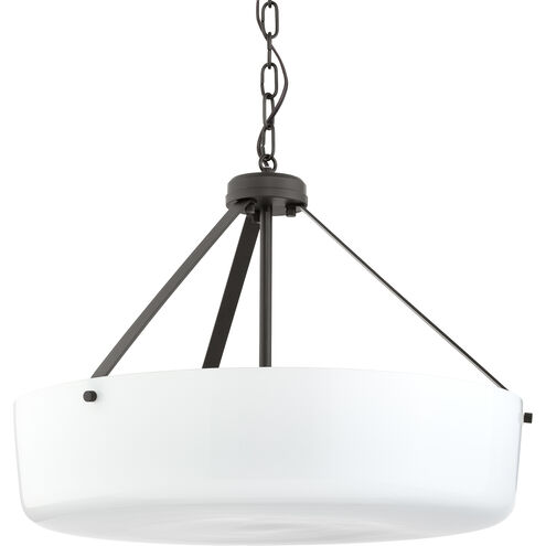 Lieon 3 Light 21 inch Antique Bronze Convertible Pendant Ceiling Light
