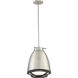 Thrust LED 10.5 inch Brushed Nickel and White Accents Pendant Ceiling Light