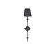 Anton 1 Light 8 inch Black Gesso Sconce Wall Light