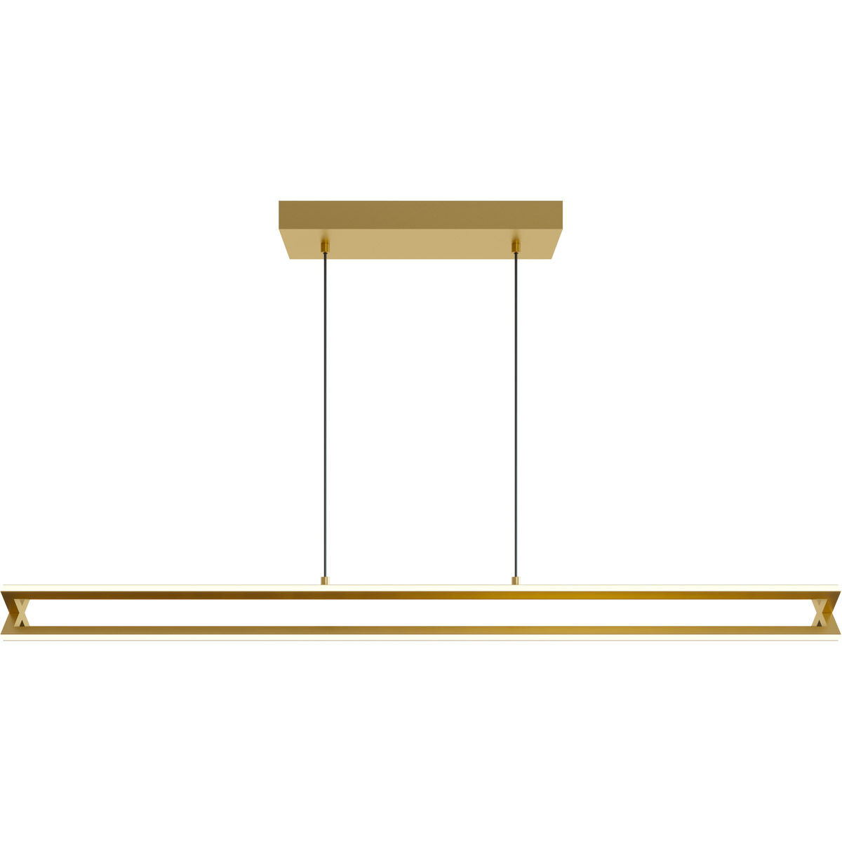 Gold linear pendant light hotsell