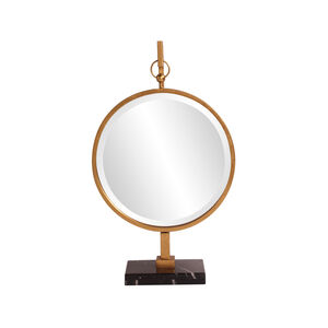 Medallion 30 X 18 inch Gold Leaf Table Mirror