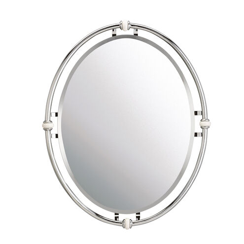 Pocelona 30 X 24 inch Chrome Wall Mirror