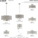 Park Ridge 7 Light 24 inch Brushed Nickel Pendant Chandelier Ceiling Light