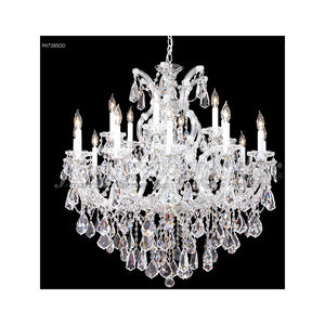 Maria Theresa Royal 19 Light 37 inch Silver Crystal Chandelier Ceiling Light, Royal