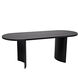 Concave 80 X 32 inch Matte Black Dining Table