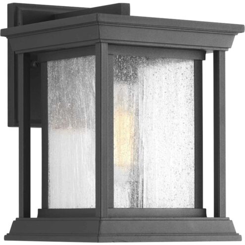 Endicott 1 Light 11 inch Textured Black Outdoor Wall Lantern, Small