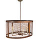 Hill Country 6 Light Rustic Bronze Chandelier Ceiling Light