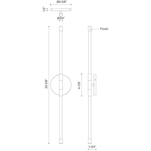 Motif Wall Sconce Wall Light in Black