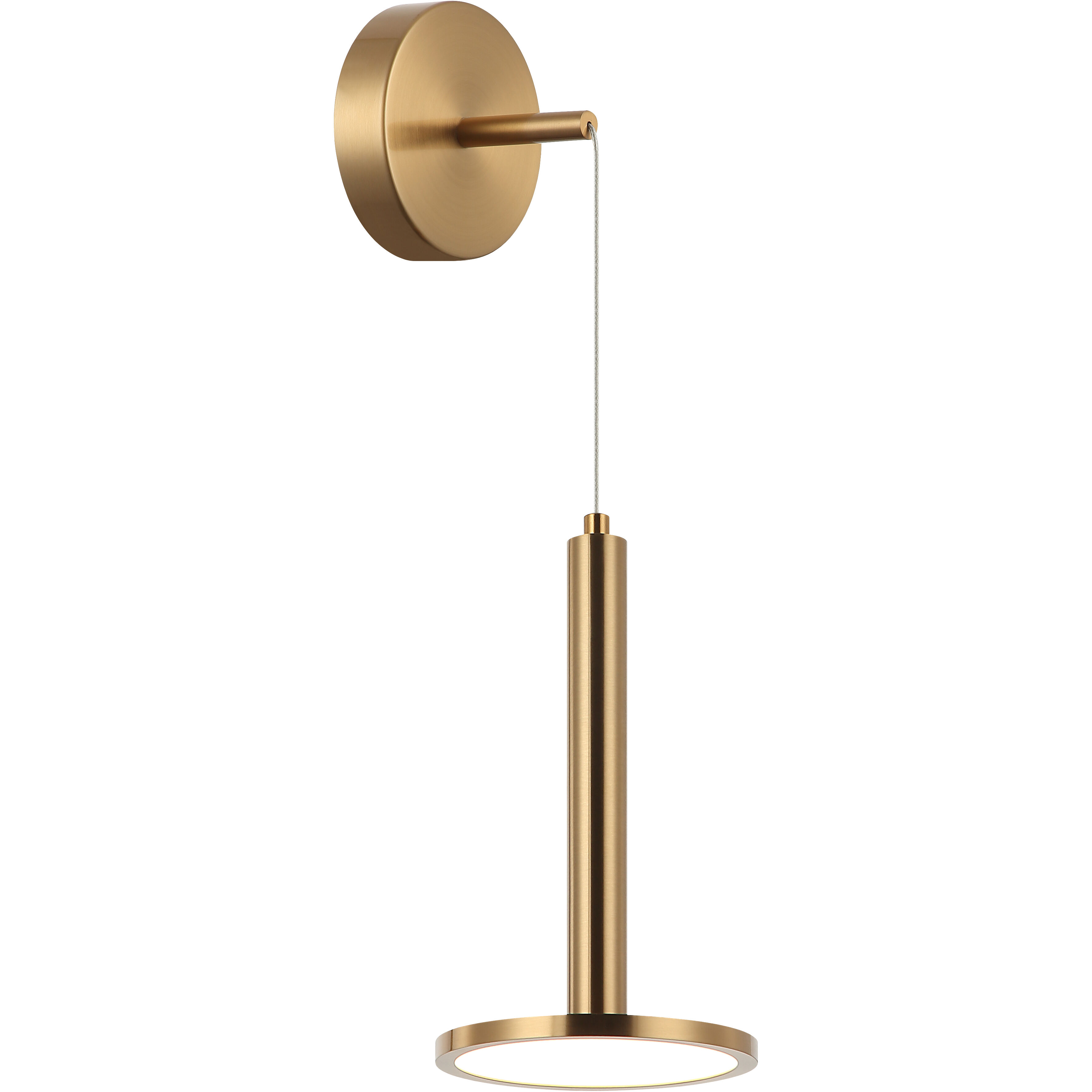 Extraterrestrial LED 5.88 inch Aged Gold Brass Pendant Ceiling Light