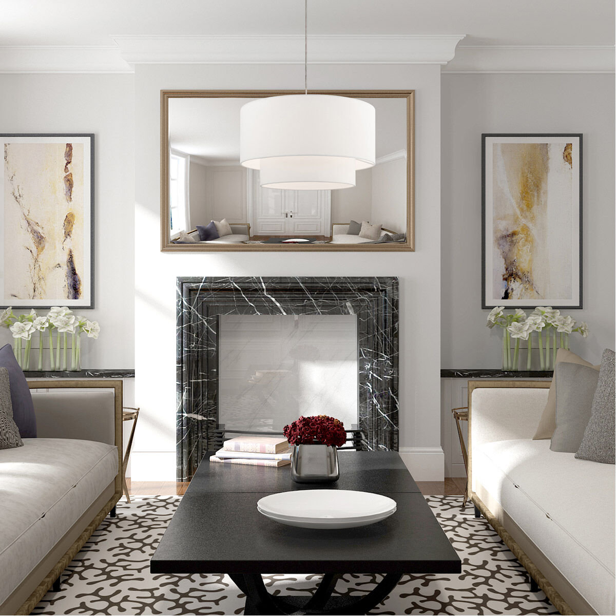 Clark 1 Light 20 inch Brushed Nickel Pendant Chandelier Ceiling Light