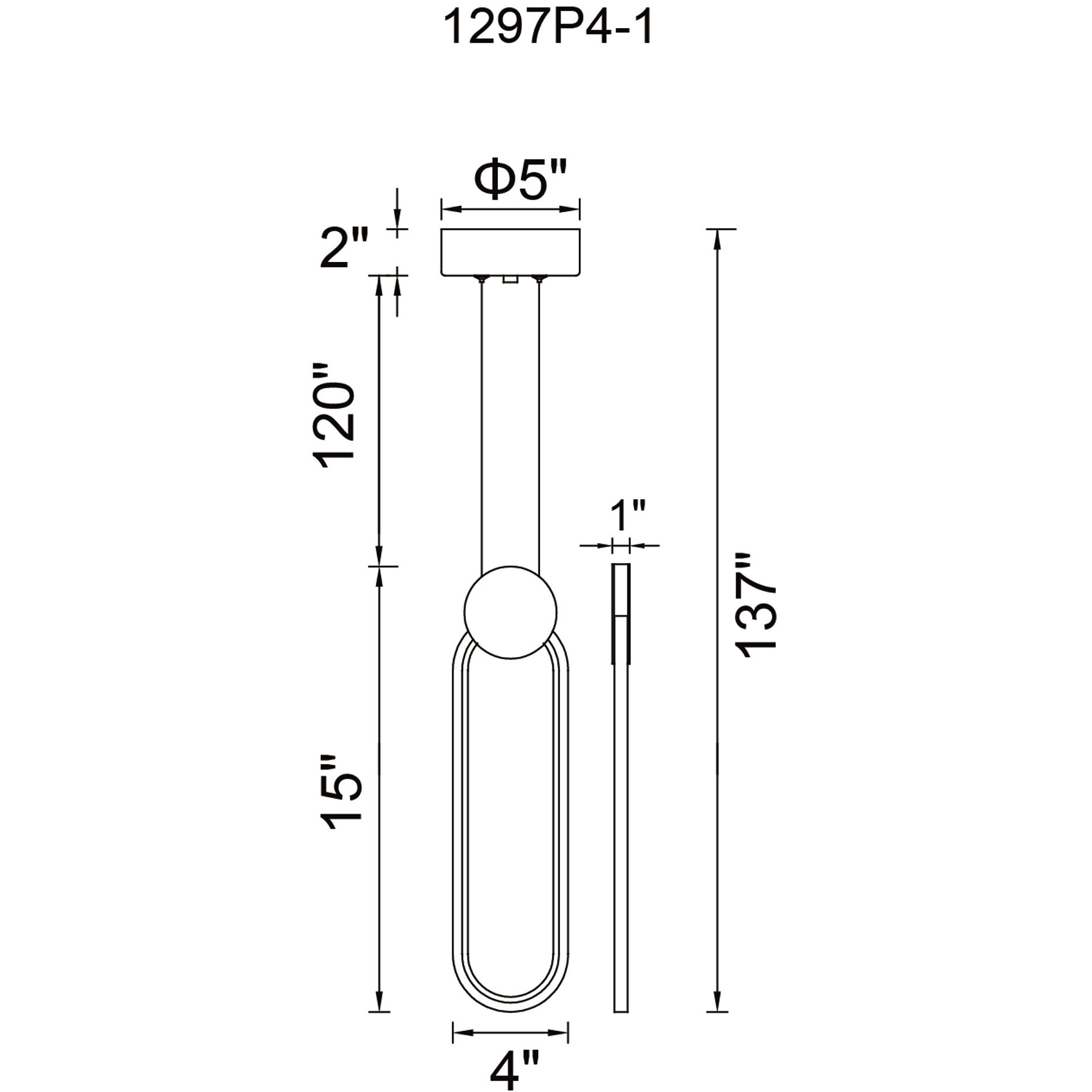 Pulley LED 4 inch Satin Gold Mini Pendant Ceiling Light
