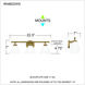 Ira 3 Light 23 inch Weathered Brass Bath Light Wall Light