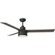 Jovie 58 LED 58 inch Midnight Black with Midnight Black/American Walnut reversible blades Indoor/Outdoor Ceiling Fan