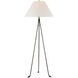 Champalimaud Valley 60.5 inch 15.00 watt Aged Iron and Gild Tripod Floor Lamp Portable Light, Medium