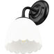 Dorinda Wall Sconce Wall Light in Matte Black