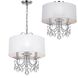 Othello 3 Light 14 inch Polished Chrome Mini Chandelier Ceiling Light in Clear Swarovski Strass