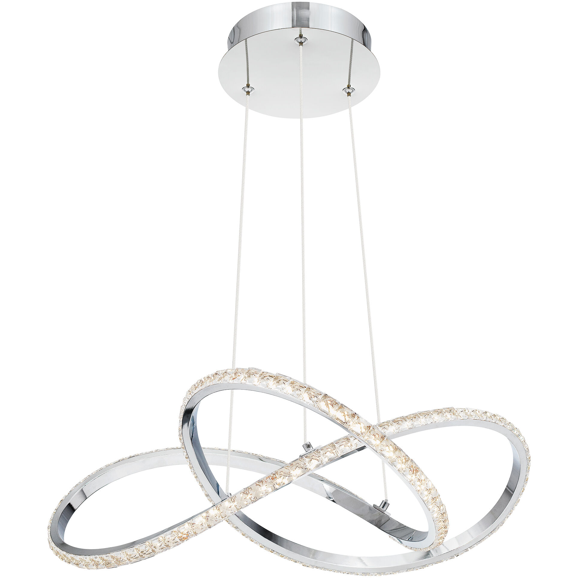Rumi 19 inch Polished Chrome Pendant Ceiling Light