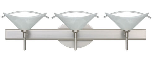 Hoppi LED 23 inch Satin Nickel Vanity Lighting Wall Light