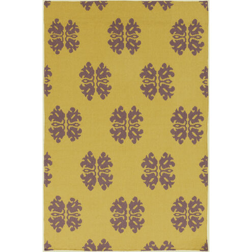 Frontier 36 X 24 inch Olive, Eggplant Rug