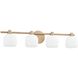 Valentina 4 Light 30 inch Champagne Gold Vanity Light Wall Light