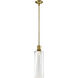 Zigrina 1 Light 5.88 inch Aged Brass Pendant Ceiling Light