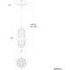 Beyond Silo LED 6 inch Aged Brass Mini Pendant Ceiling Light