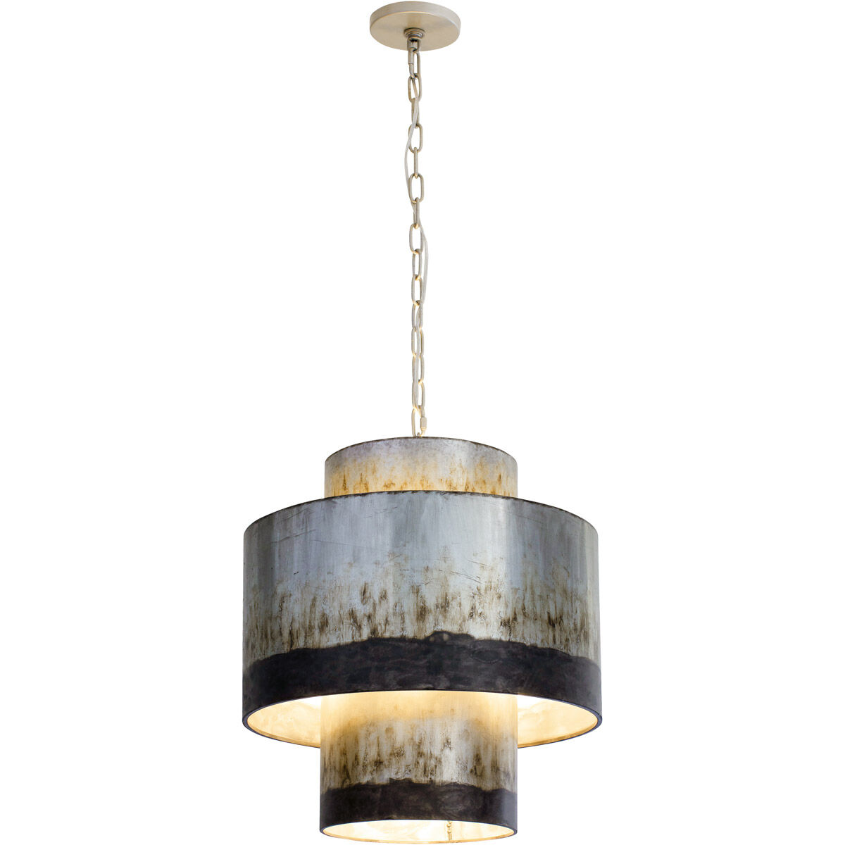 Cannery 4 Light 18 inch Ombre Galvanized Pendant Ceiling Light