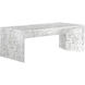 Nomad 52 X 27.5 inch Marble Look / White Outdoor Coffee Table