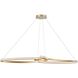 Nola LED 60 inch Aged Brass Horizontal Pendant Ceiling Light