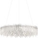 Chatter 18 Light Polished Stainless Steel Pendant Ceiling Light in Swarovski