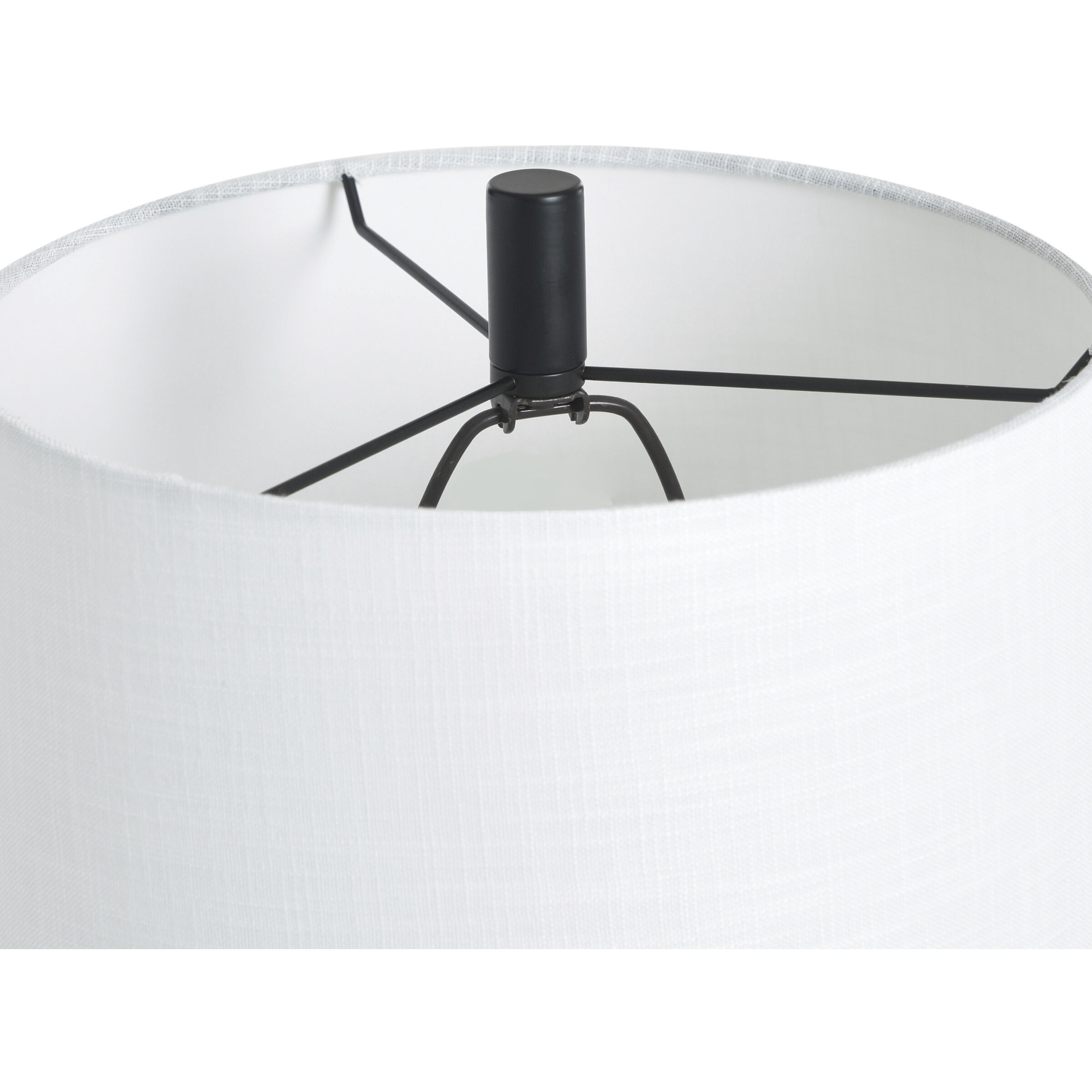 Larson 35.5 inch 60 watt Larson Gold and Black and White Table Lamp Portable Light