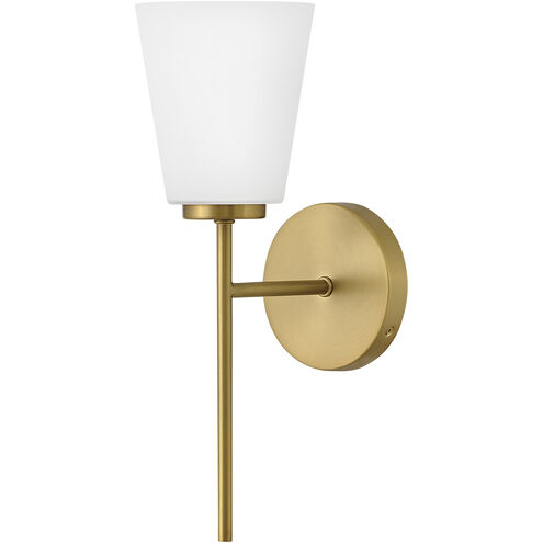 Bri 1 Light 8.25 inch Lacquered Brass Bath Light Wall Light