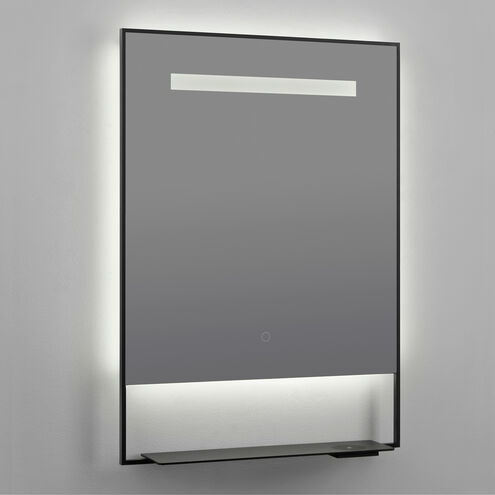 Castore 32 X 20 inch Black LED Lighted Mirror, Vanita by Oxygen