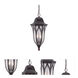Milano 3 Light 11 inch Oil Rubbed Bronze Exterior Hanging Lantern