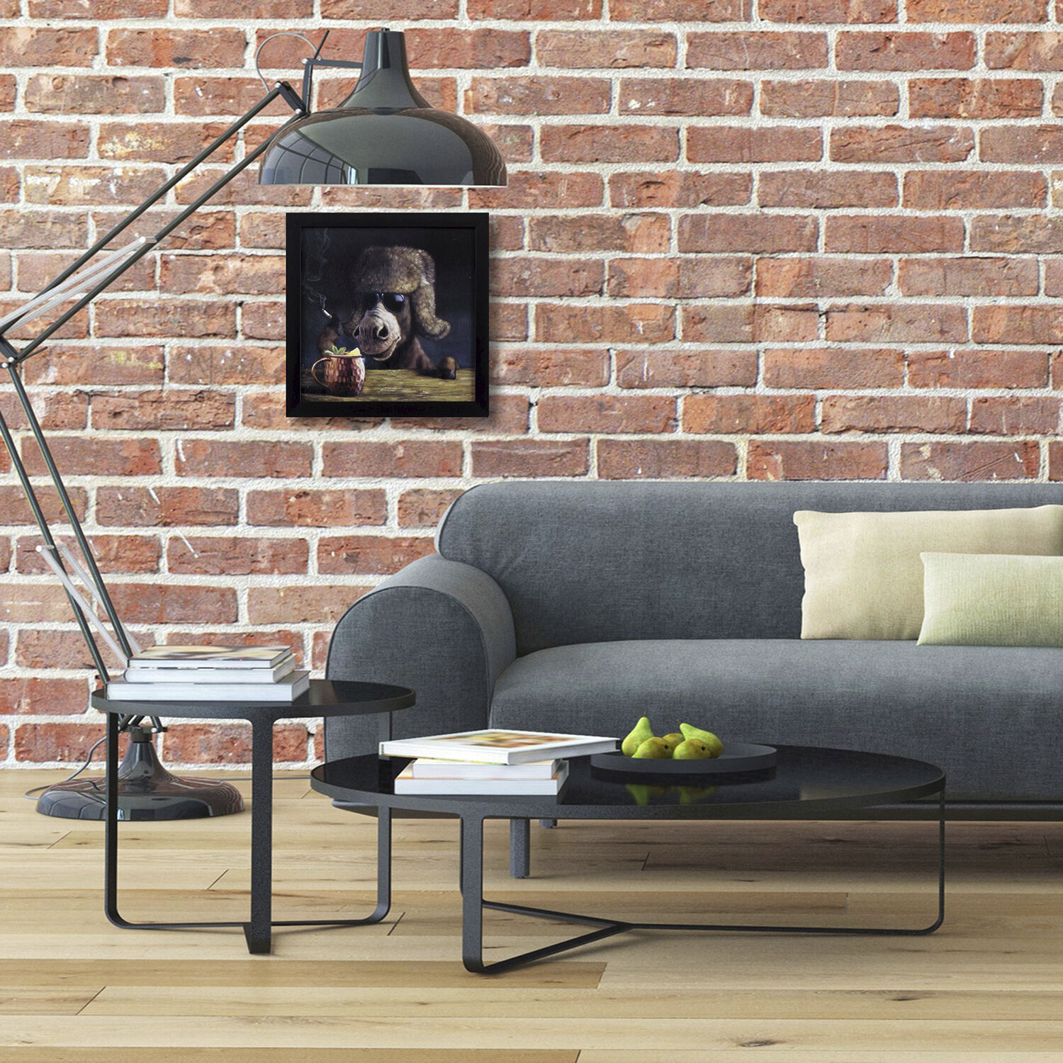 Animals 11 X 11 inch Non-Glass Framed Art, Propac