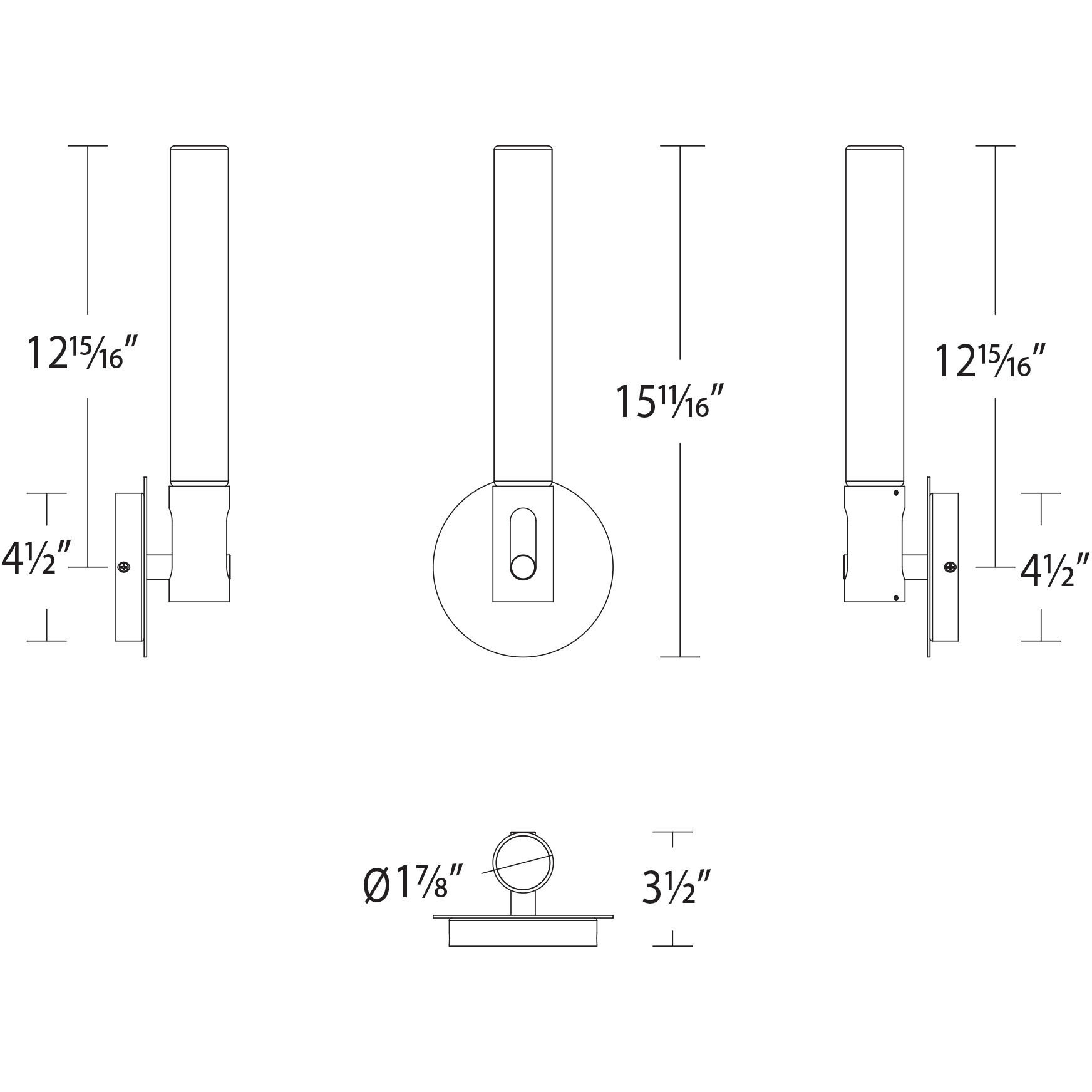 Clare LED 5.5 inch Chrome Bath Vanity & Wall Light, dweLED