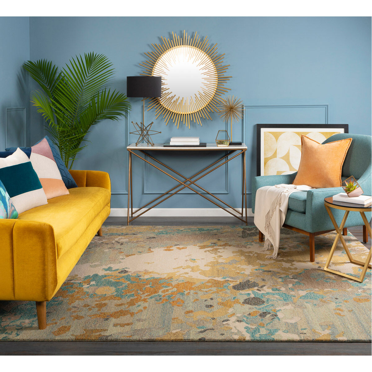 Bud 25.5 inch 60 watt Brass Table Lamp Portable Light