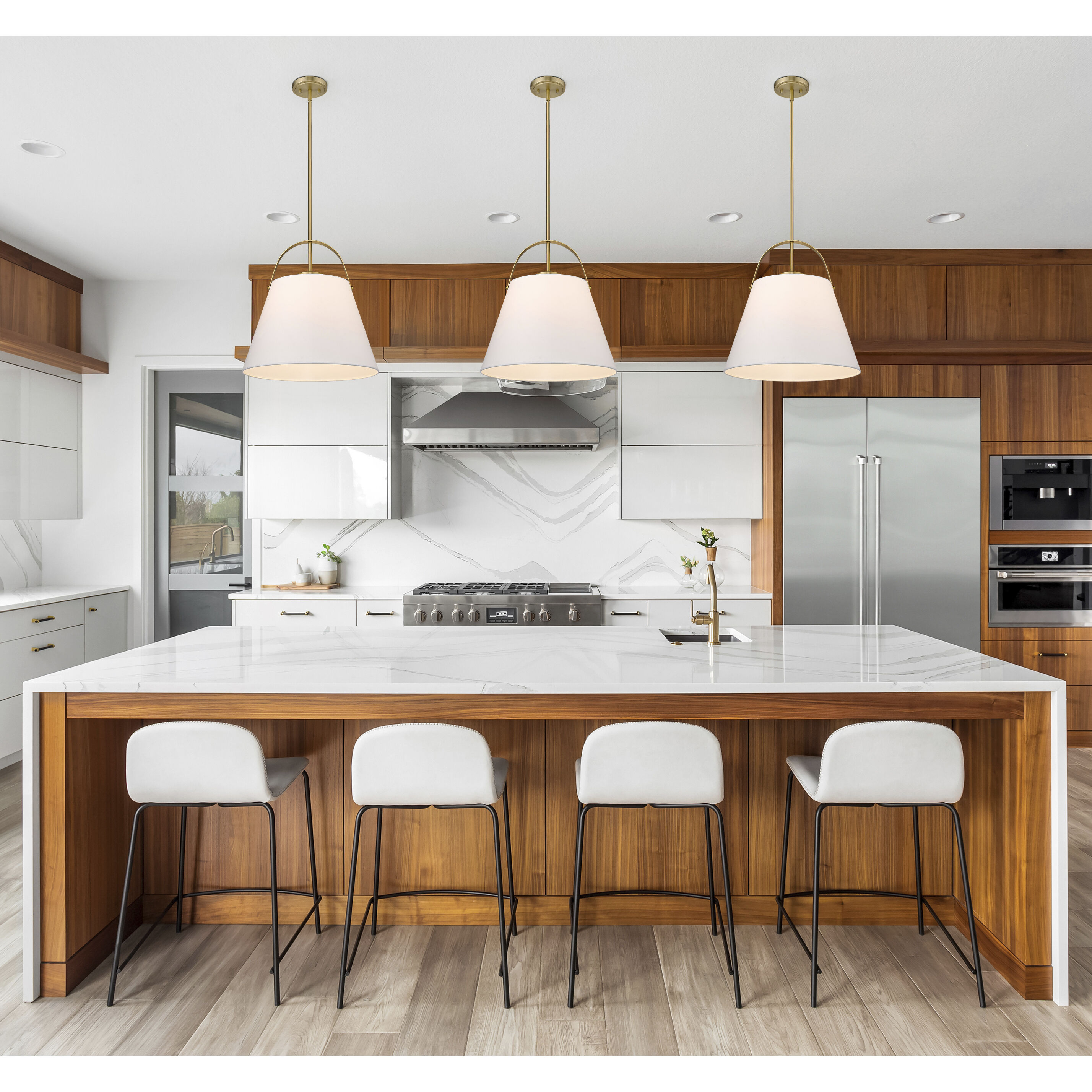 Z-Studio 1 Light 18 inch Heritage Brass Pendant Ceiling Light