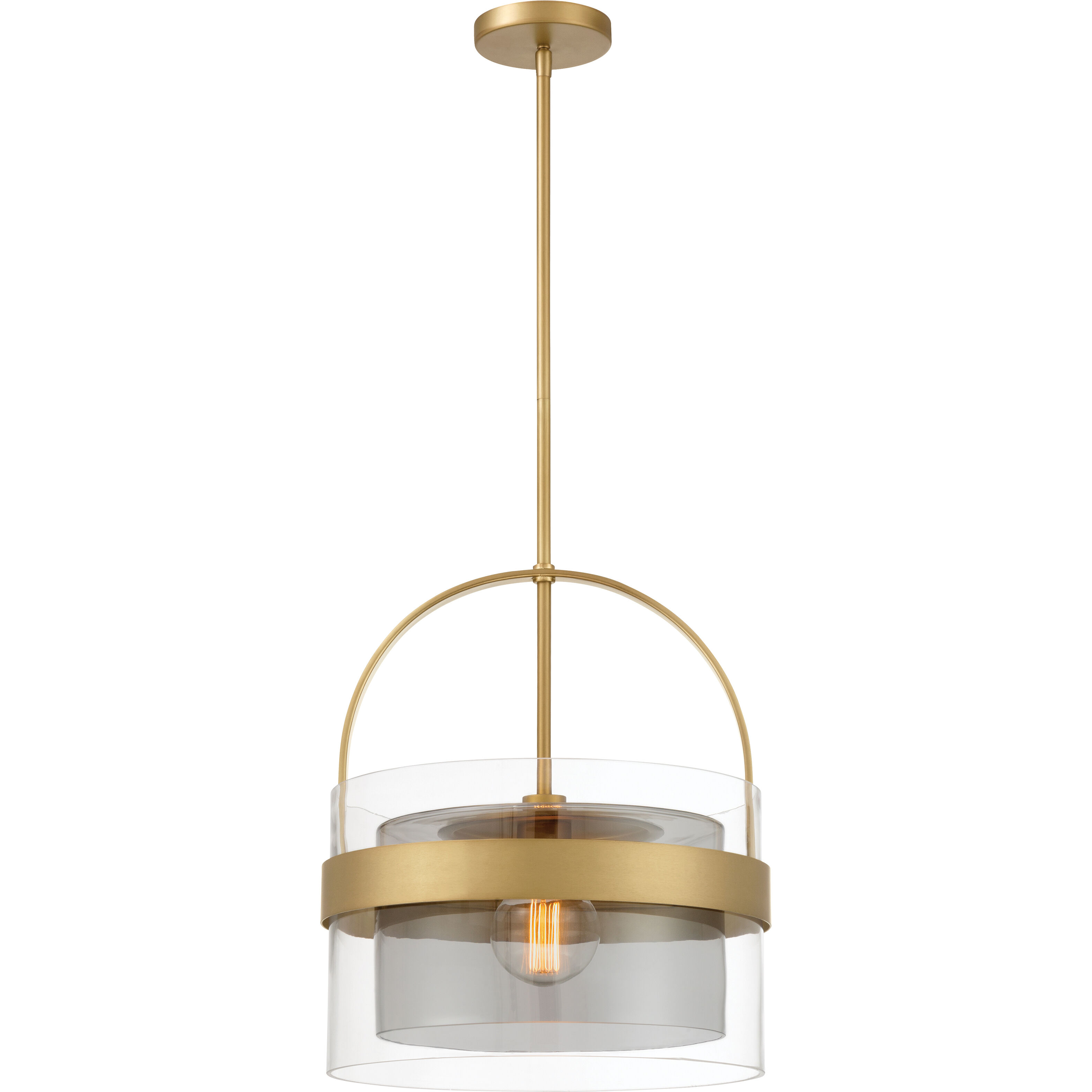 Ravik 1 Light 15.5 inch Legacy Brass Convertible Pendant/Semi-Flush Mount Ceiling Light