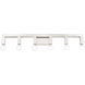 Solna 6 Light 44 inch Brushed Nickel Vanity Sconce Wall Light