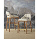 Inga 38 inch Morel Brown/Brushed Brass Bar Stool