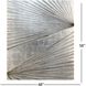 Enigma in Silver Beige and Black and Brown and Metallic Wall Sculpture, The Studio