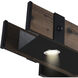 Pago LED 33 inch Black Vanity Light Wall Light