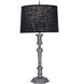 Ellie 32 inch 150.00 watt Gun Metal Table Lamp Portable Light