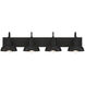 Modern Farmhouse 4 Light 38 inch Oil Rubbed Bronze Vanity Light Wall Light
