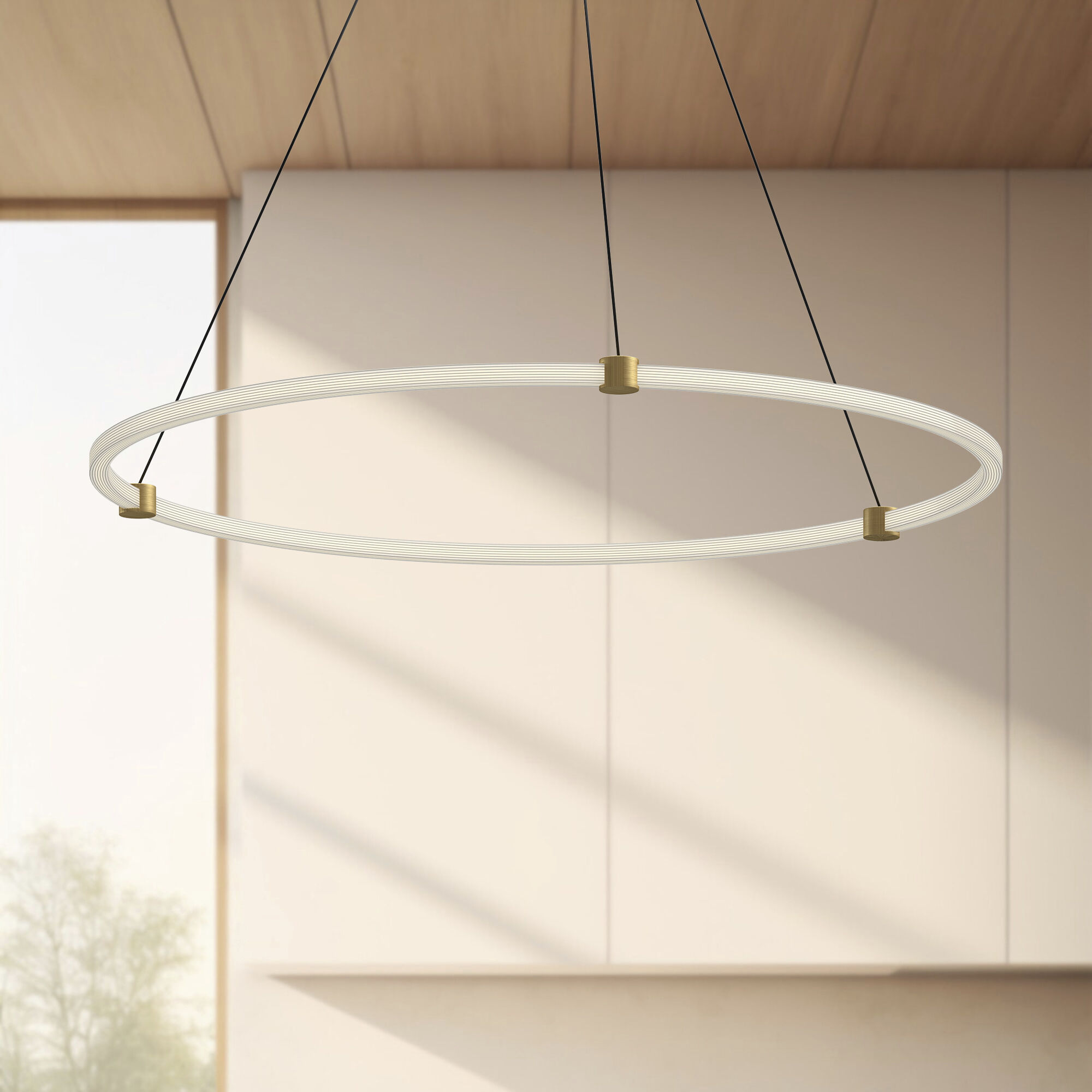 Bruni Pendant Ceiling Light in Brushed Gold