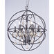 Orbit 6 Light 25 inch Oil Rubbed Bronze Single Pendant Ceiling Light