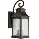 Corrina 2 Light 20 inch Oil Rubbed Bronze Outdoor Wall Lantern, Medium