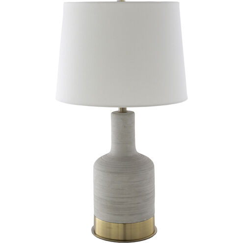 Brae 27 inch 100 watt Gray Table Lamp Portable Light